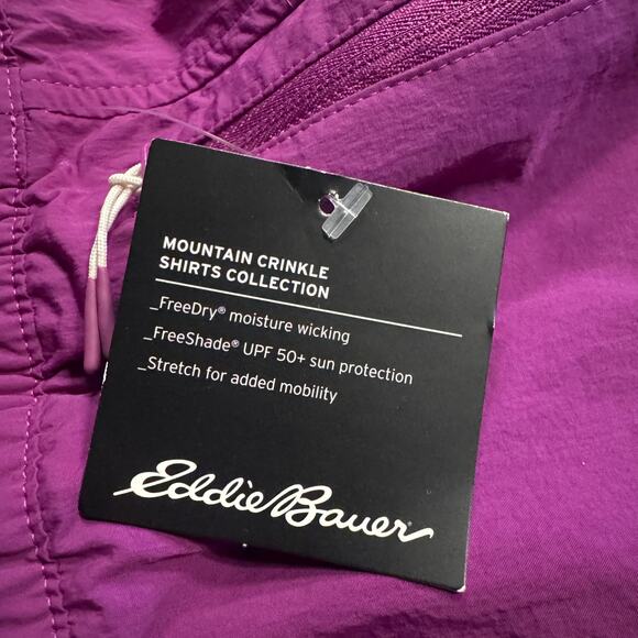 Eddie Bauer X-Large Mountain Crinkle Shorts Wicking Quick-Dry Pull-On UPF 50 New - Picture 7 of 9